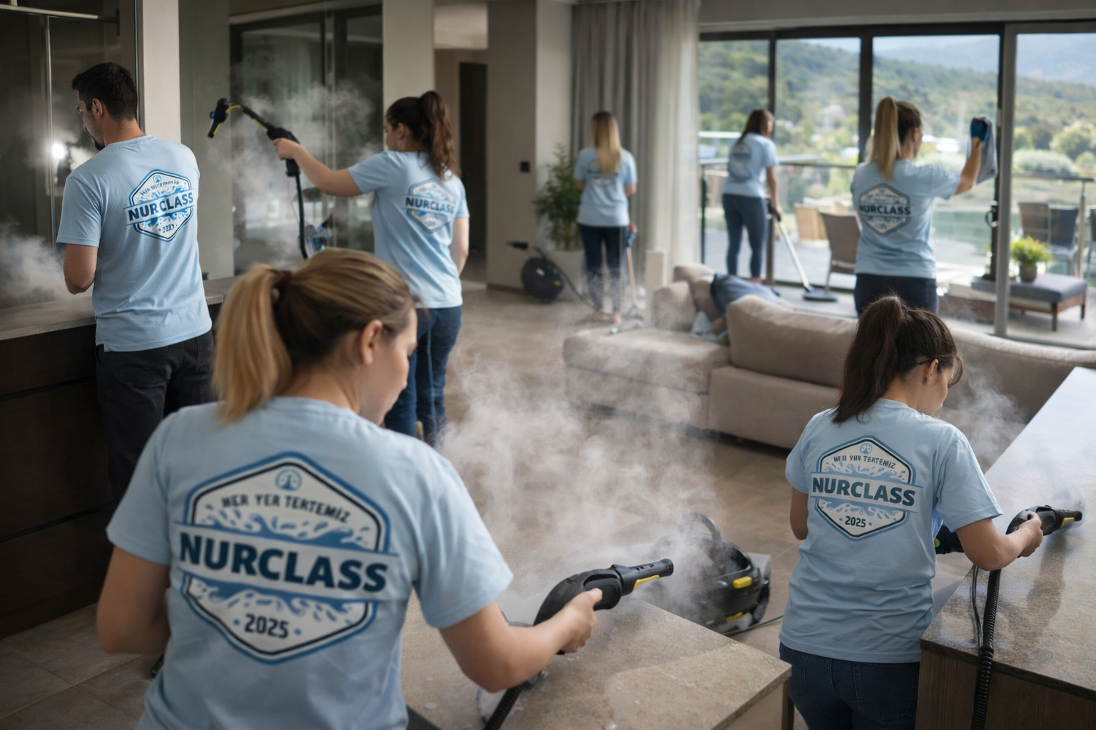 Buharlı Ekipmanlı Eşyalı Ev Ofis Temizliği 